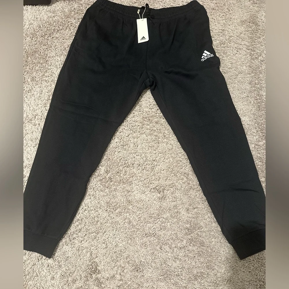 Adidas Men’s Cozy Pant XL Black Sweatpants - Picture 2 of 6